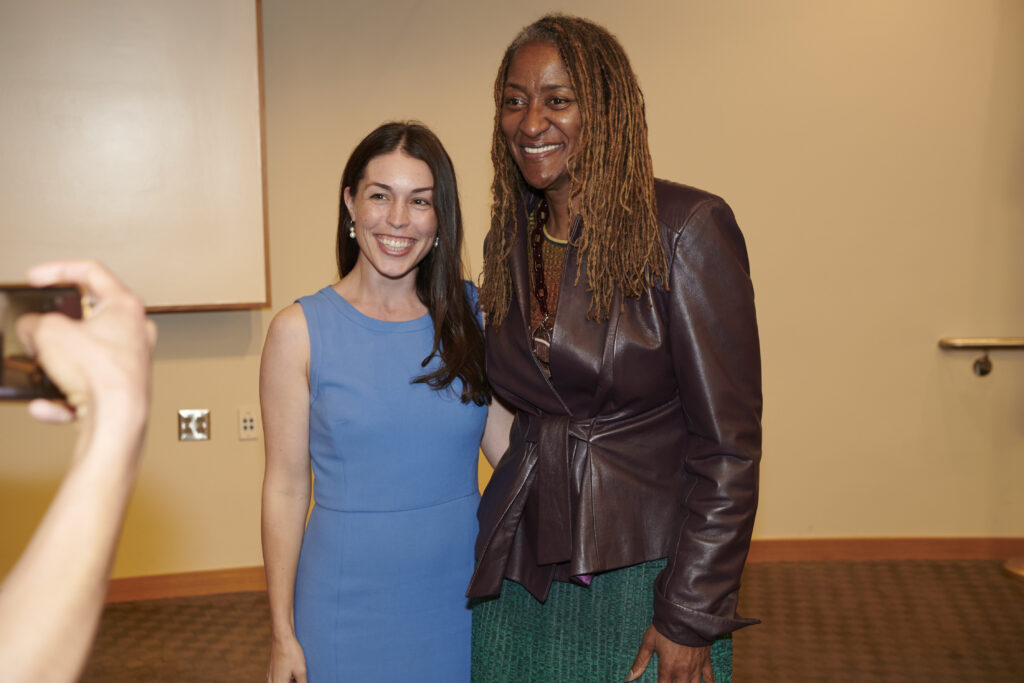 Associate Director Stephanie Kiesow-Udoh and Holly Mitchell