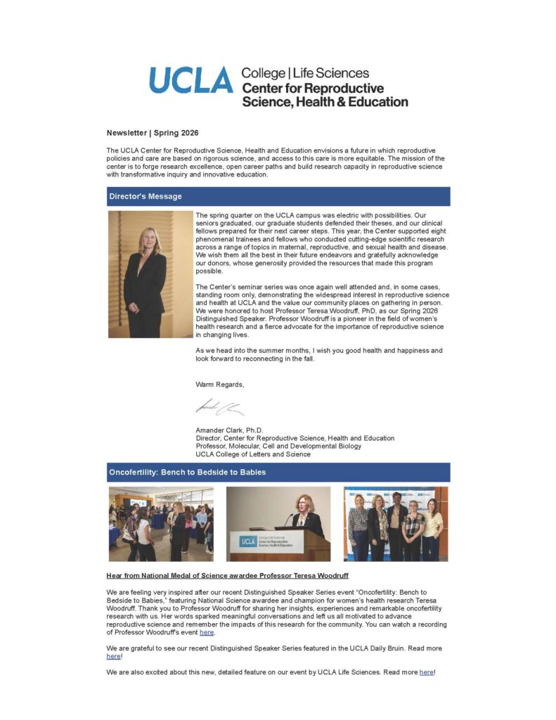 Spring 2026 Newsletter