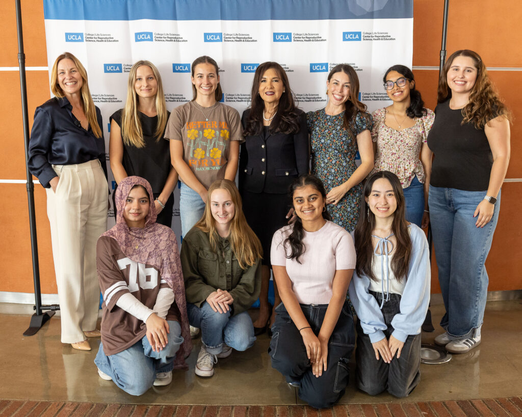 Group photo of California Surgeon General Diana E. Ramos with staff members at a Center for Reproductive Health